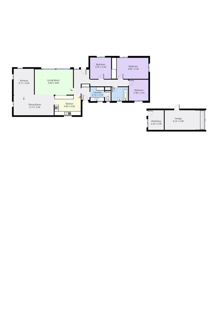Floorplan of Homely house listing, 4 Mullawar Street, Tallangatta VIC 3700