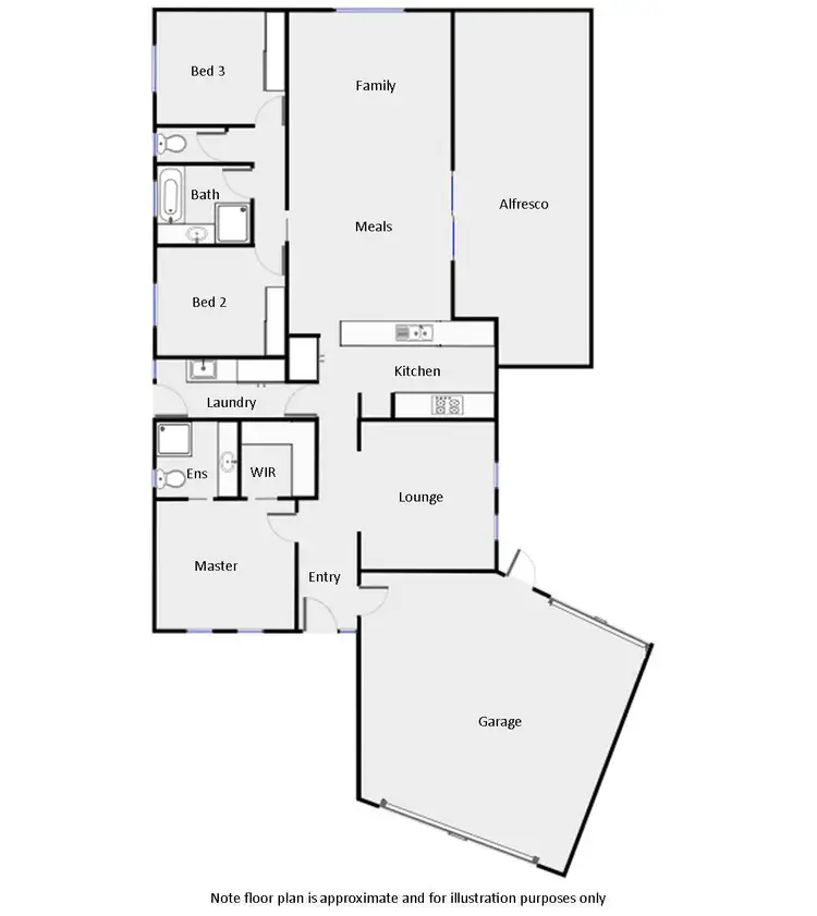 Floorplan of Homely house listing, 27 Condor Drive, Mildura VIC 3500