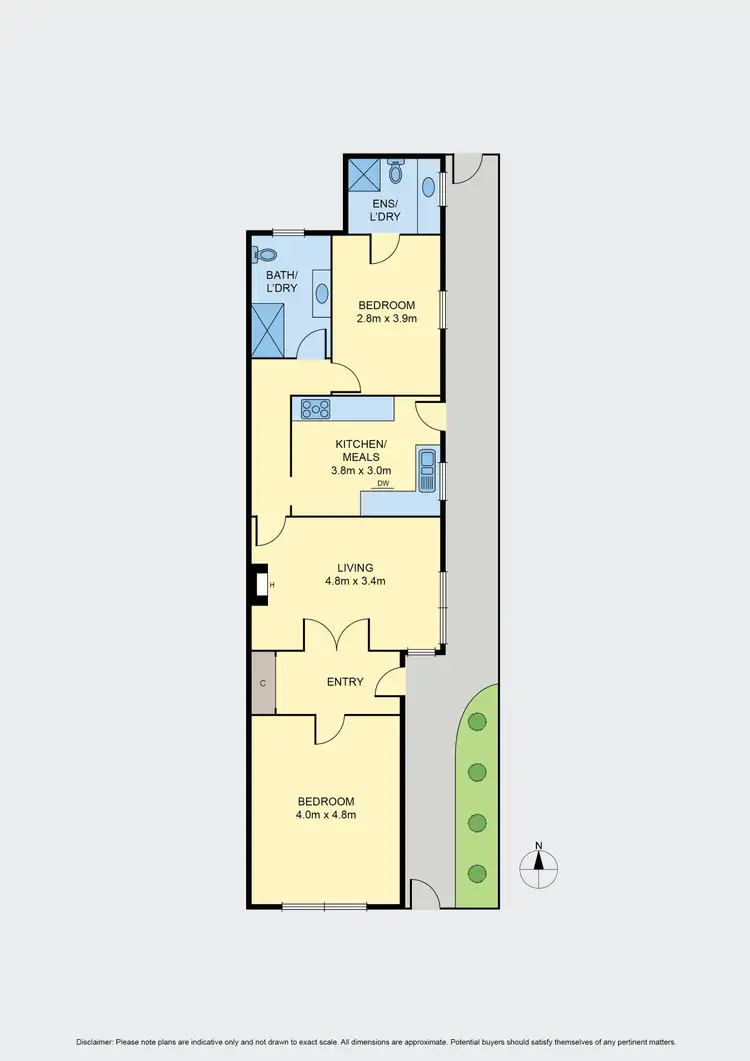 Floorplan of Homely apartment listing, 1/827 Park Street, Brunswick VIC 3056
