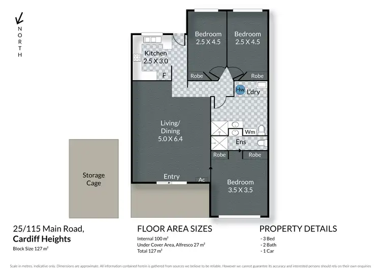 Floorplan of Homely unit listing, 25/115 Main Road, Cardiff Heights NSW 2285