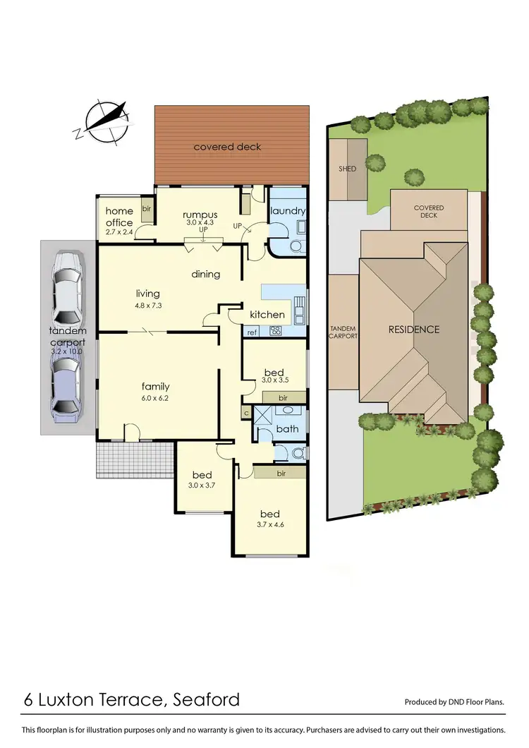 Floorplan of Homely house listing, 6 Luxton Terrace, Seaford VIC 3198