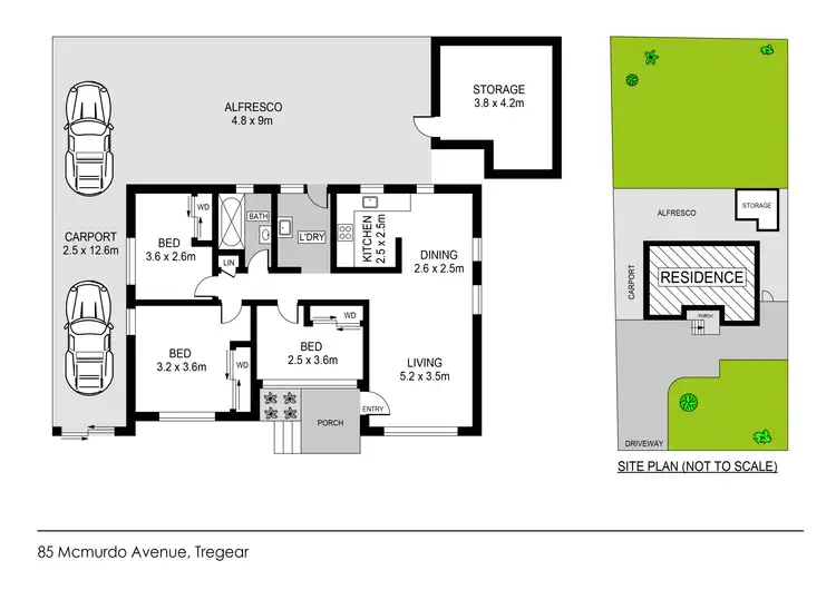 Floorplan of Homely house listing, 85 McMurdo Avenue, Tregear NSW 2770