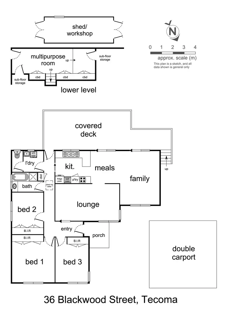 Floorplan of Homely house listing, 36 Blackwood Street, Tecoma VIC 3160