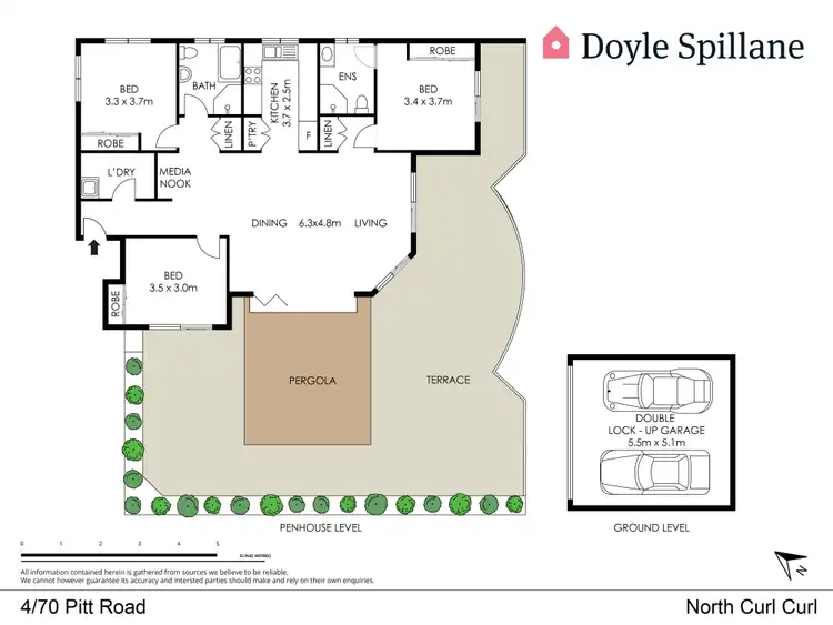 Floorplan of Homely apartment listing, 4/70-72 Pitt Road, North Curl Curl NSW 2099