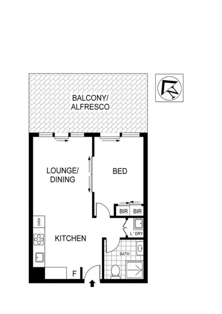 Floorplan of Homely apartment listing, G05/139 Chetwynd Street, North Melbourne VIC 3051