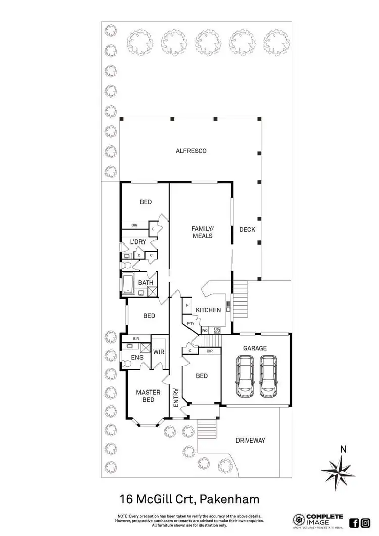 Floorplan of Homely house listing, 16 McGill Court, Pakenham VIC 3810