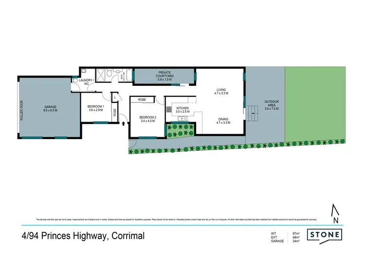 Floorplan of Homely villa listing, 4/94 Princes Highway, Corrimal NSW 2518