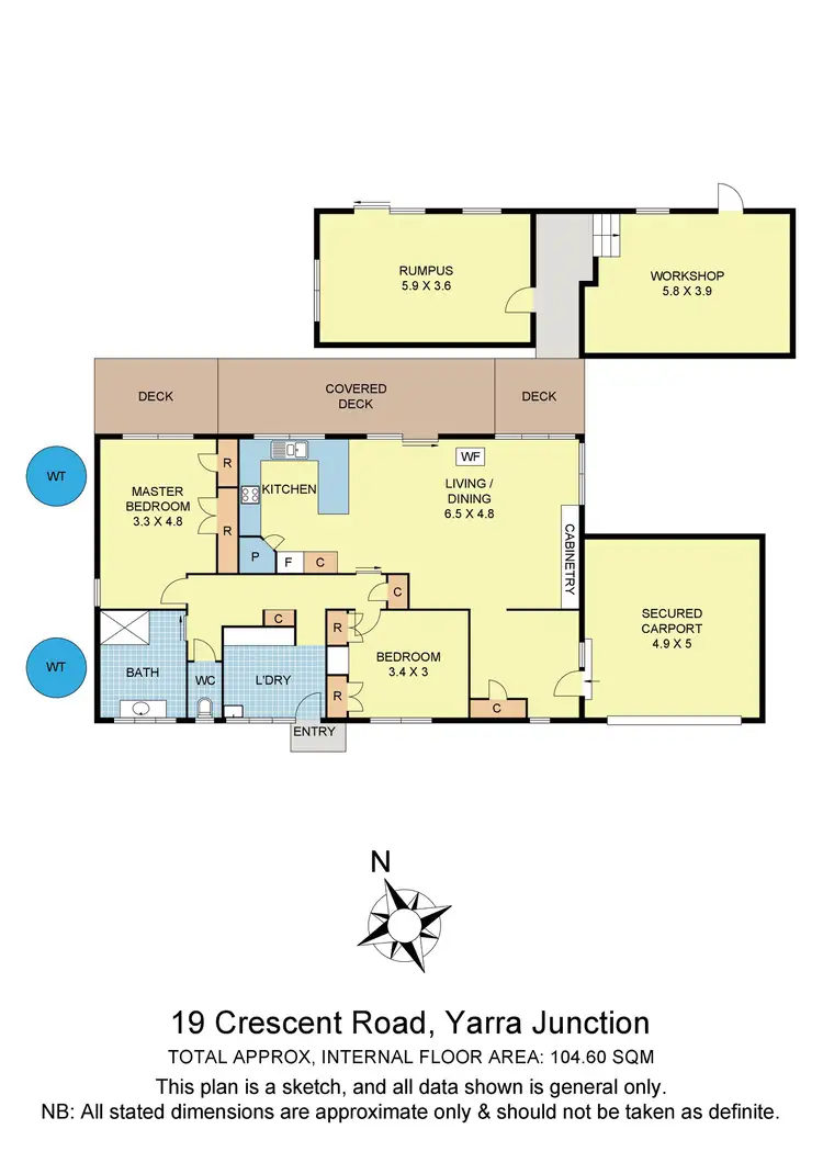 Floorplan of Homely house listing, 19 - 21 Crescent Road, Yarra Junction VIC 3797
