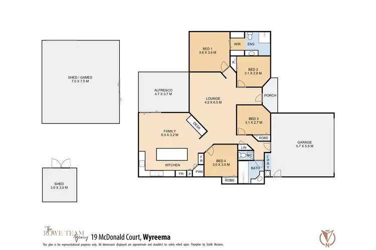 Floorplan of Homely house listing, 19 McDonald Court, Wyreema QLD 4352
