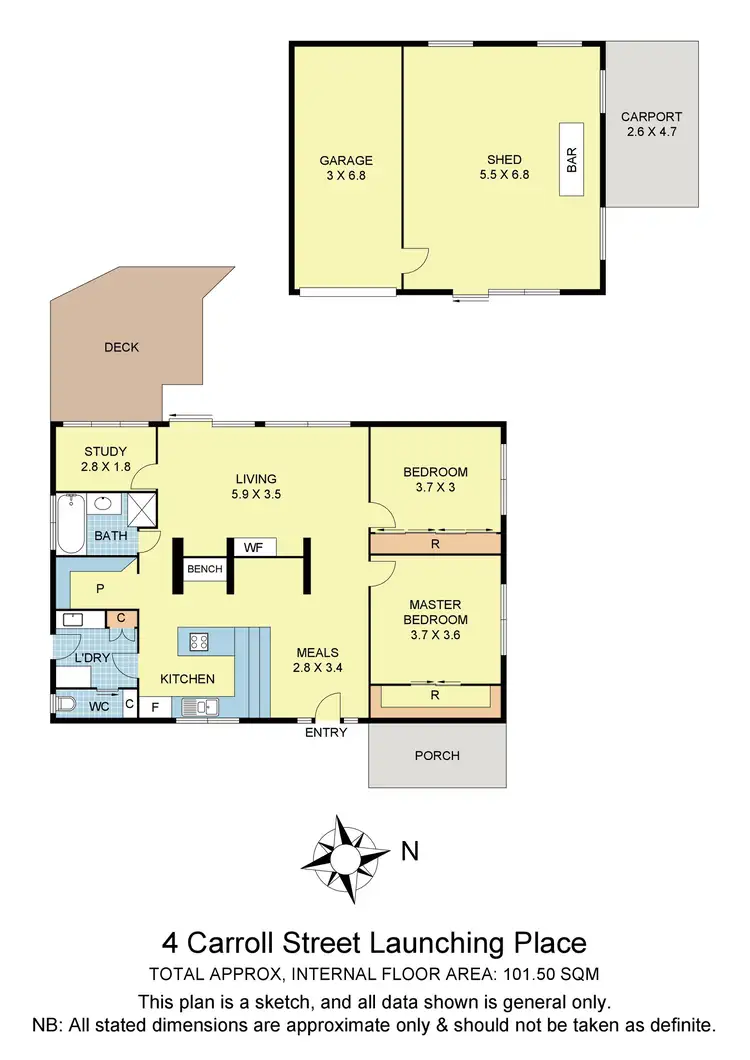 Floorplan of Homely house listing, 4 Carroll Street, Launching Place VIC 3139