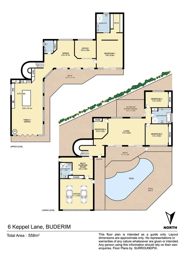 Floorplan of Homely house listing, 6 Keppel Lane, Buderim QLD 4556