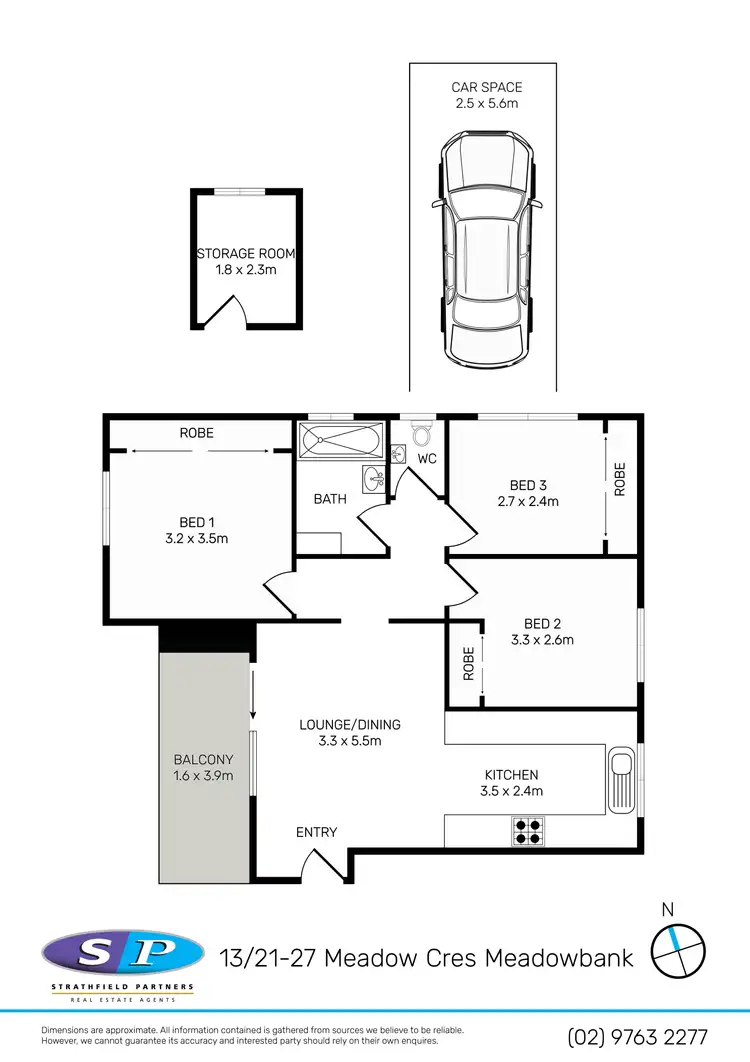 Floorplan of Homely apartment listing, 13/21 Meadow Crescent, Meadowbank NSW 2114