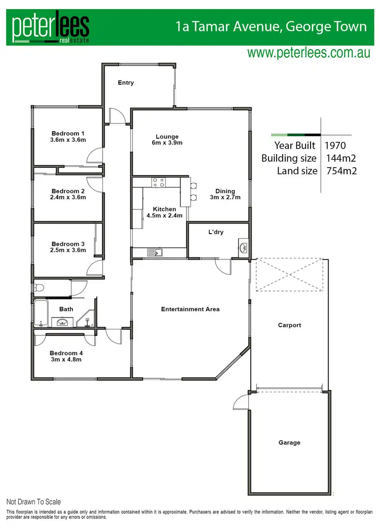 Floorplan of Homely house listing, 1A Tamar Avenue, George Town TAS 7253