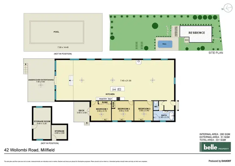 Floorplan of Homely house listing, 42 Wollombi Road, Millfield NSW 2325