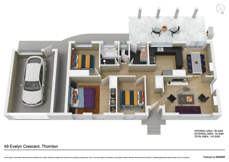 Floorplan of Homely house listing, 49 Evelyn Crescent, Thornton NSW 2322