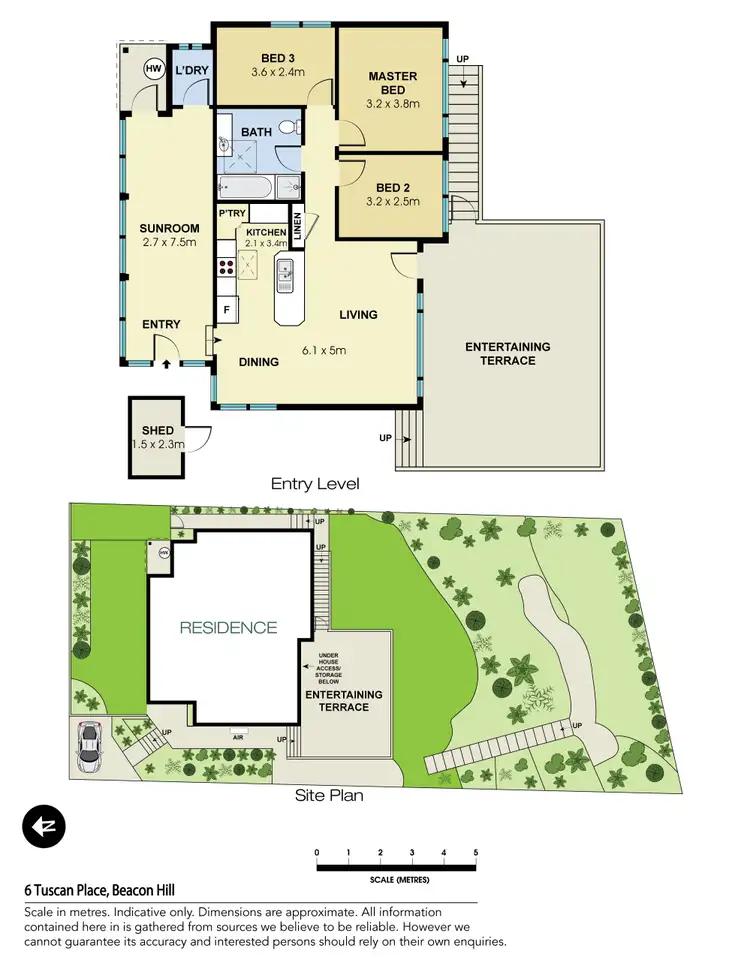Floorplan of Homely house listing, 6 Tuscan Place, Beacon Hill NSW 2100