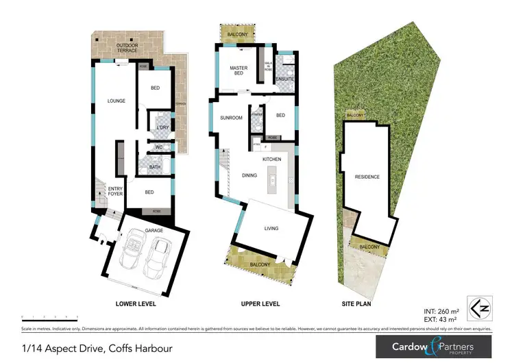 Floorplan of Homely townhouse listing, 1/14 Aspect Drive, Coffs Harbour NSW 2450