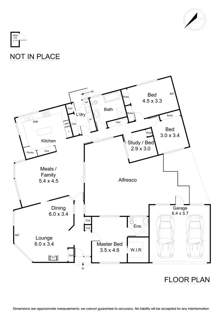 Floorplan of Homely house listing, 1 Davies Close, Wantirna VIC 3152