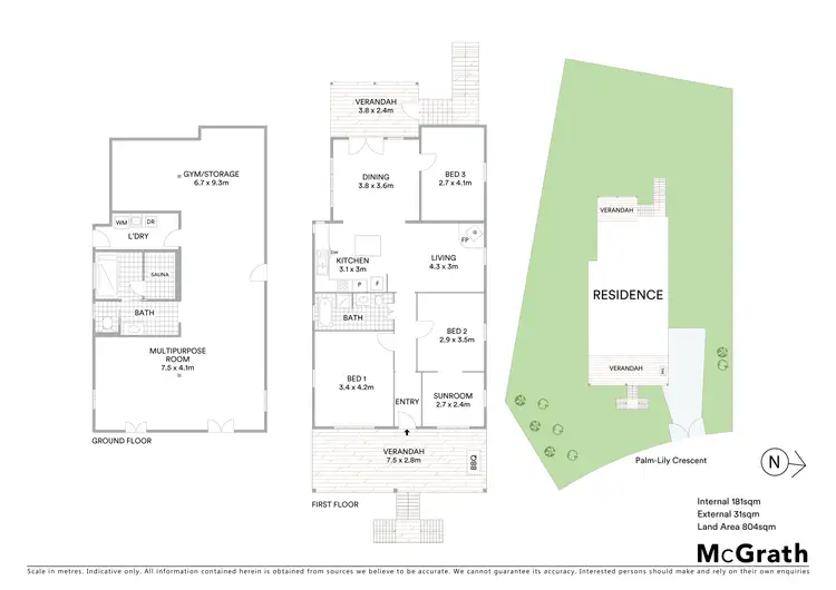 Floorplan of Homely house listing, 36 Palm-Lily Crescent, Bangalow NSW 2479