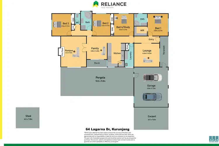 Floorplan of Homely house listing, 64 Lagarna Drive, Kurunjang VIC 3337
