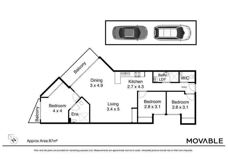 Floorplan of Homely apartment listing, 7/84 Darby Street, Cooks Hill NSW 2300