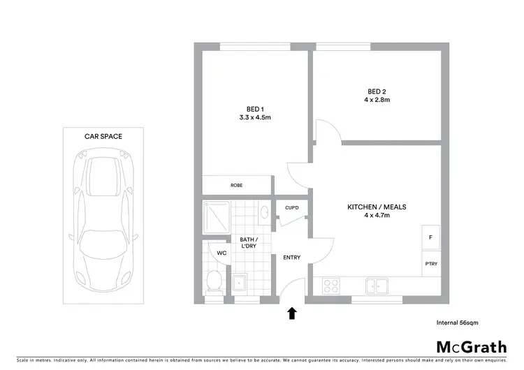Floorplan of Homely unit listing, 16/318 Lyons Street South, Ballarat Central VIC 3350