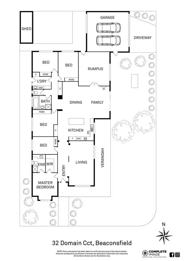 Floorplan of Homely house listing, 32 Domain Circuit, Beaconsfield VIC 3807