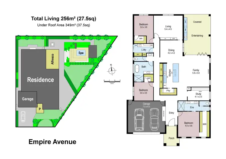 Floorplan of Homely house listing, 4 Empire Avenue, Drouin VIC 3818
