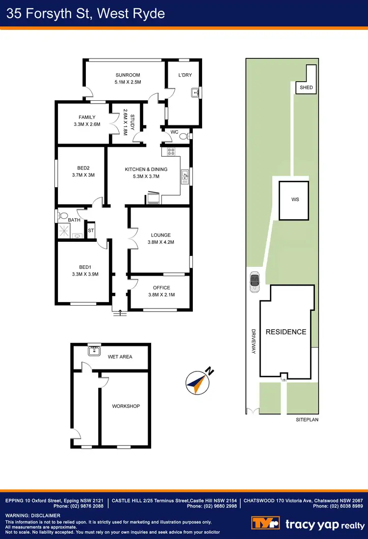 Floorplan of Homely house listing, 35 Forsyth Street, West Ryde NSW 2114