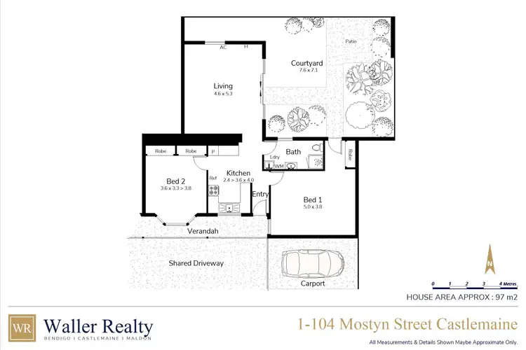 Floorplan of Homely house listing, 1/104 Mostyn Street, Castlemaine VIC 3450