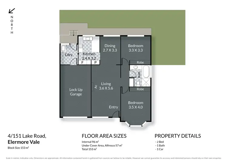 Floorplan of Homely unit listing, 4/151 - 153 Lake Road, Elermore Vale NSW 2287