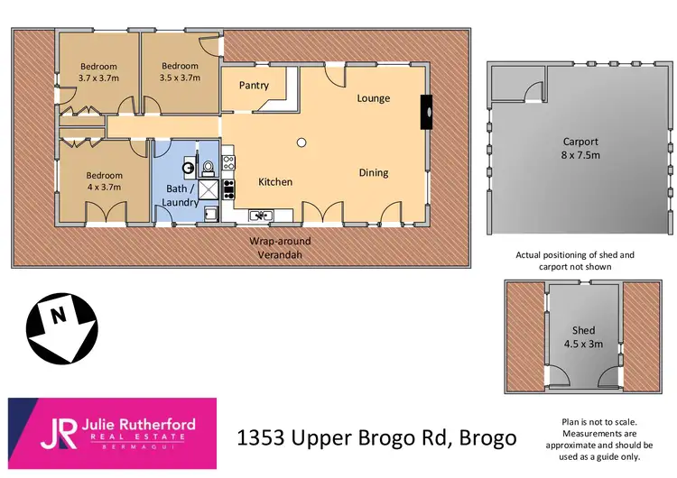 Floorplan of Homely rural property listing, 1353 Upper Brogo Road, Brogo NSW 2550