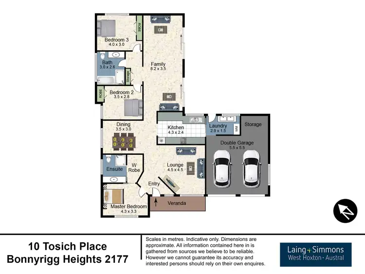 Floorplan of Homely house listing, 10 Tosich Place, Bonnyrigg Heights NSW 2177