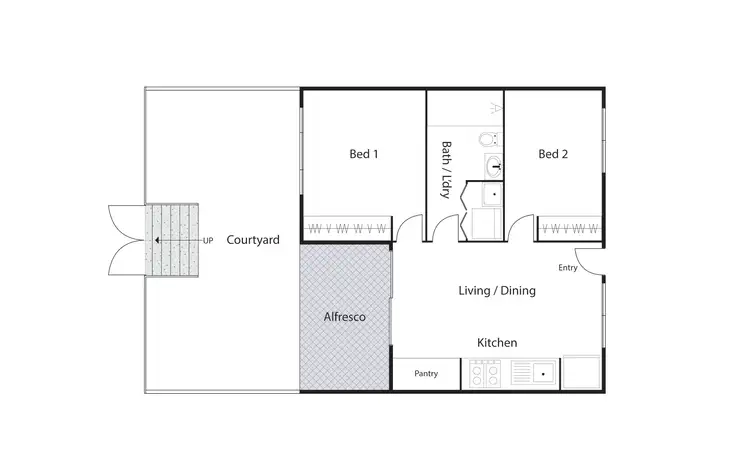 Floorplan of Homely house listing, 7/60 John Gorton Drive, Coombs ACT 2611