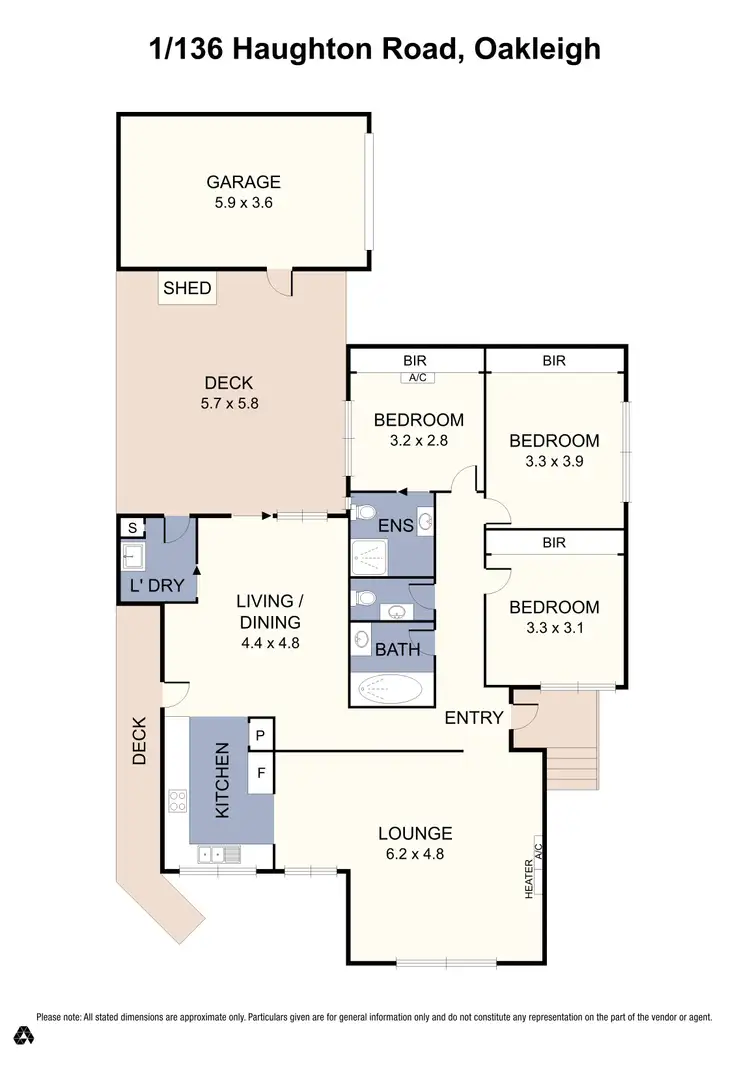 Floorplan of Homely unit listing, 1/136 Haughton Road, Oakleigh VIC 3166