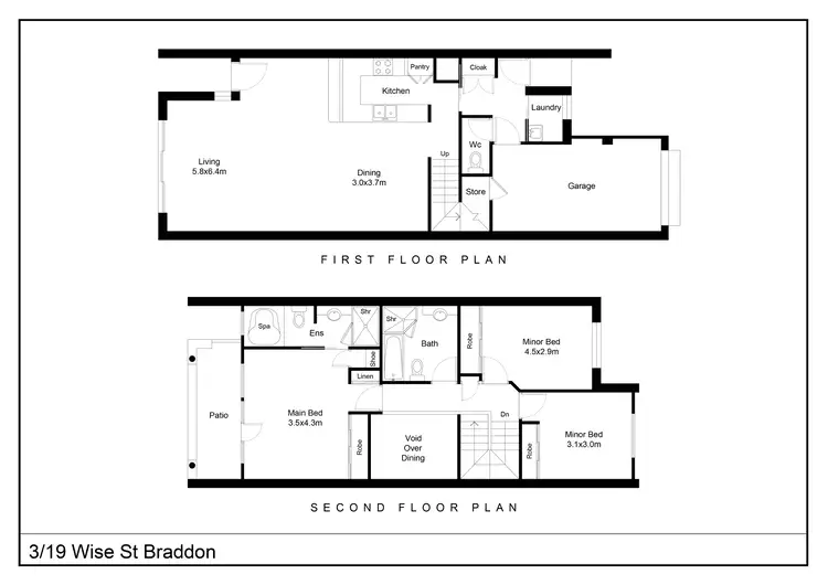 Floorplan of Homely apartment listing, 3/19 Wise Street, Braddon ACT 2612