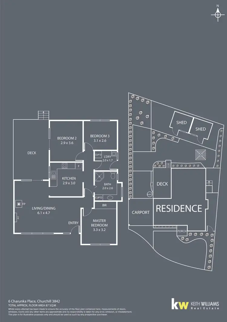 Floorplan of Homely house listing, 6 Charunka Place, Churchill VIC 3842