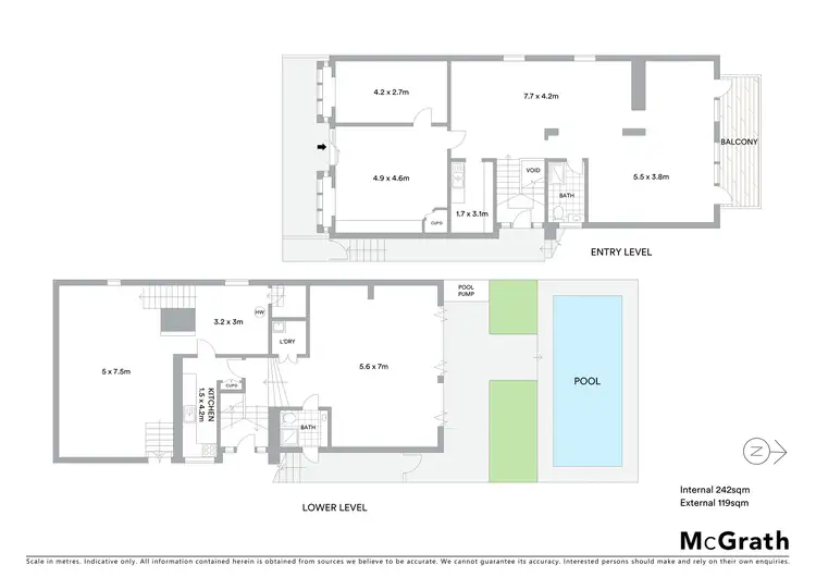 Floorplan of Homely house listing, 96 Woolwich Road, Hunters Hill NSW 2110