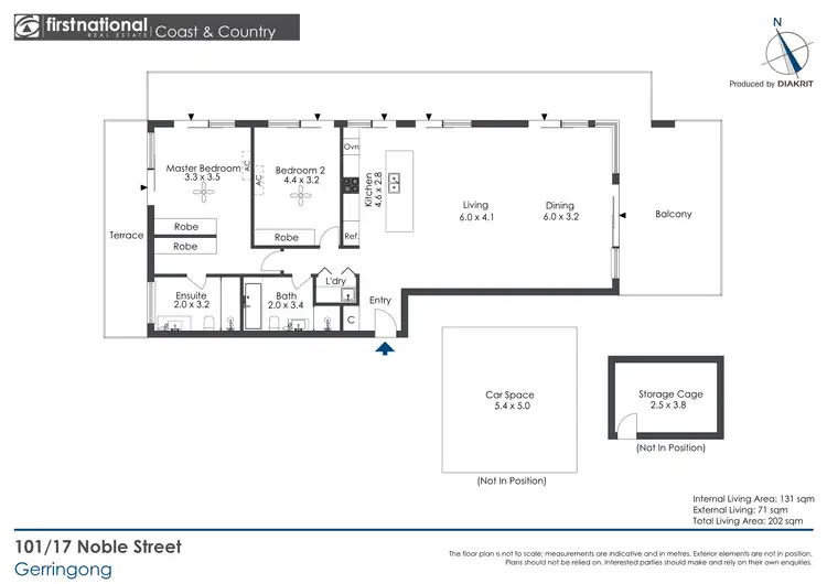 Floorplan of Homely apartment listing, 101/17 Noble Street, Gerringong NSW 2534