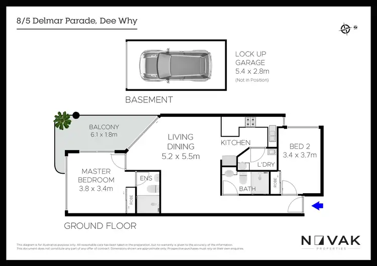 Floorplan of Homely apartment listing, 8/5 Delmar Parade, Dee Why NSW 2099
