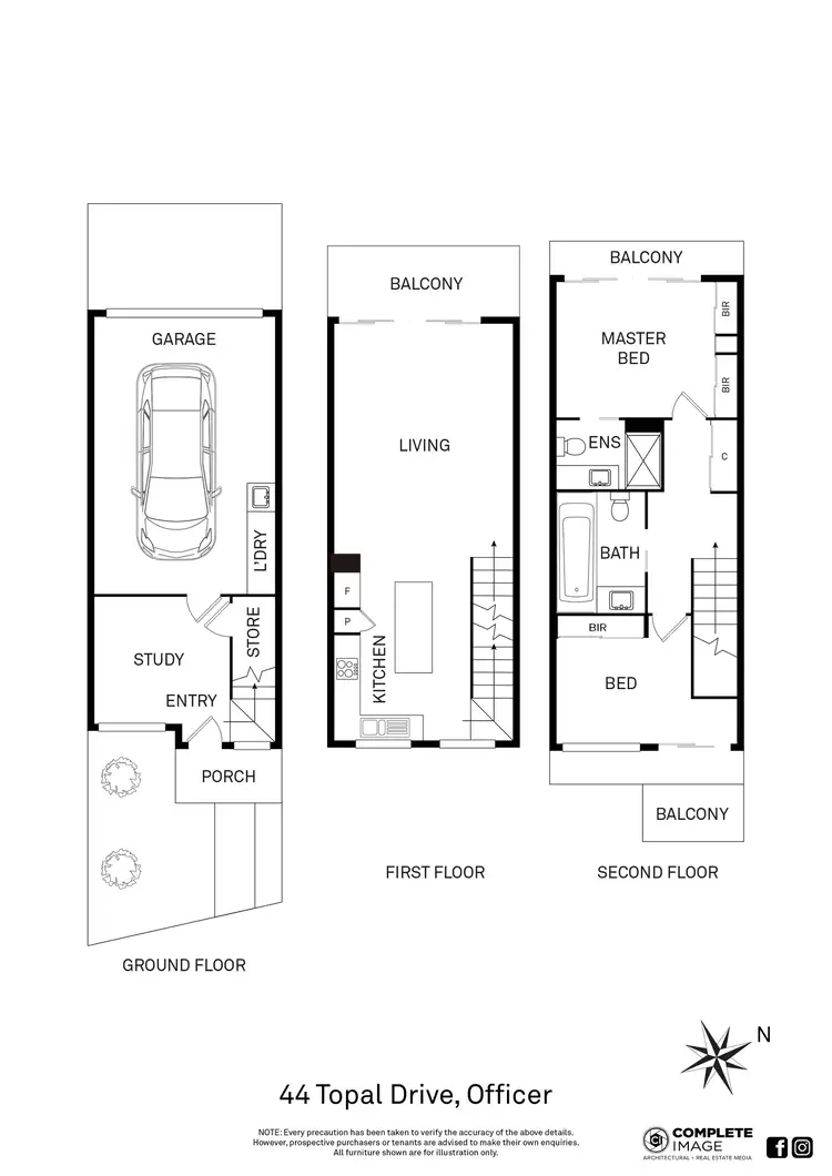 Floorplan of Homely townhouse listing, 44 Topal Drive, Officer VIC 3809