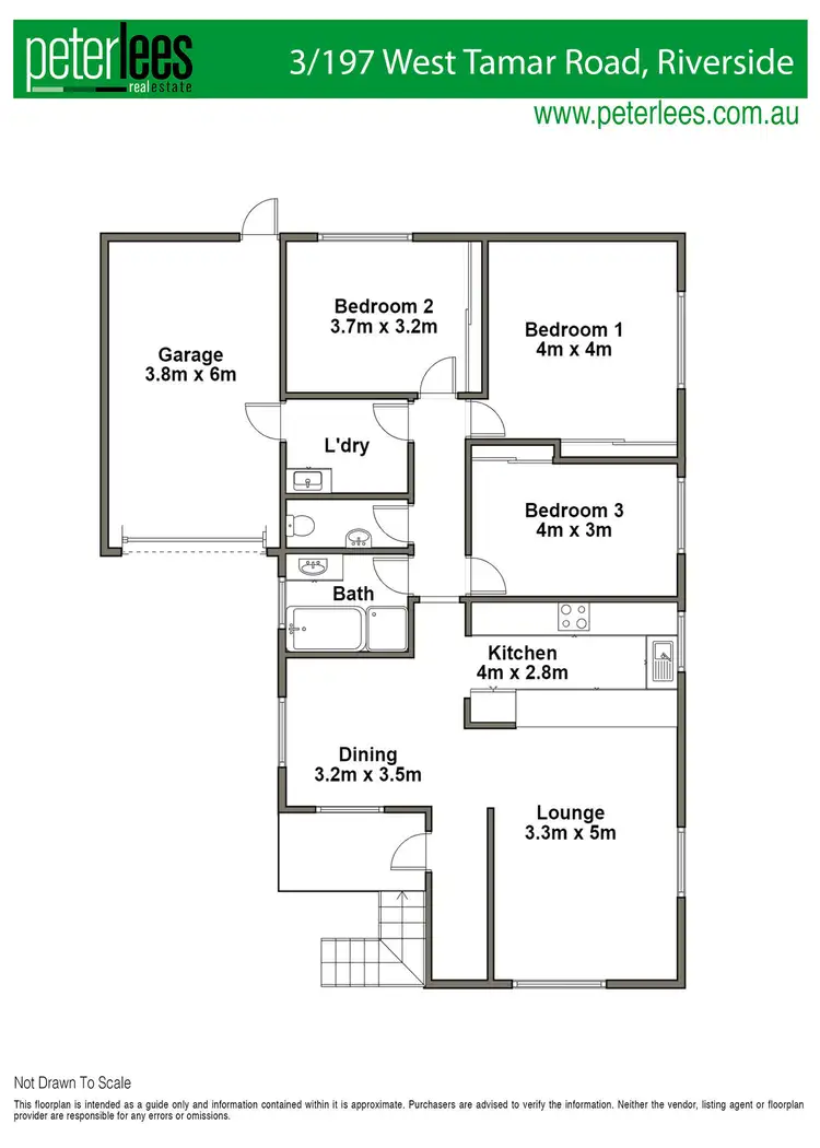 Floorplan of Homely unit listing, 3/197 West Tamar Road, Riverside TAS 7250