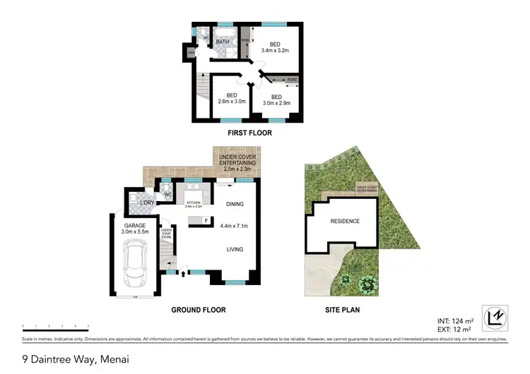 Floorplan of Homely townhouse listing, 9 Daintree Way, Menai NSW 2234