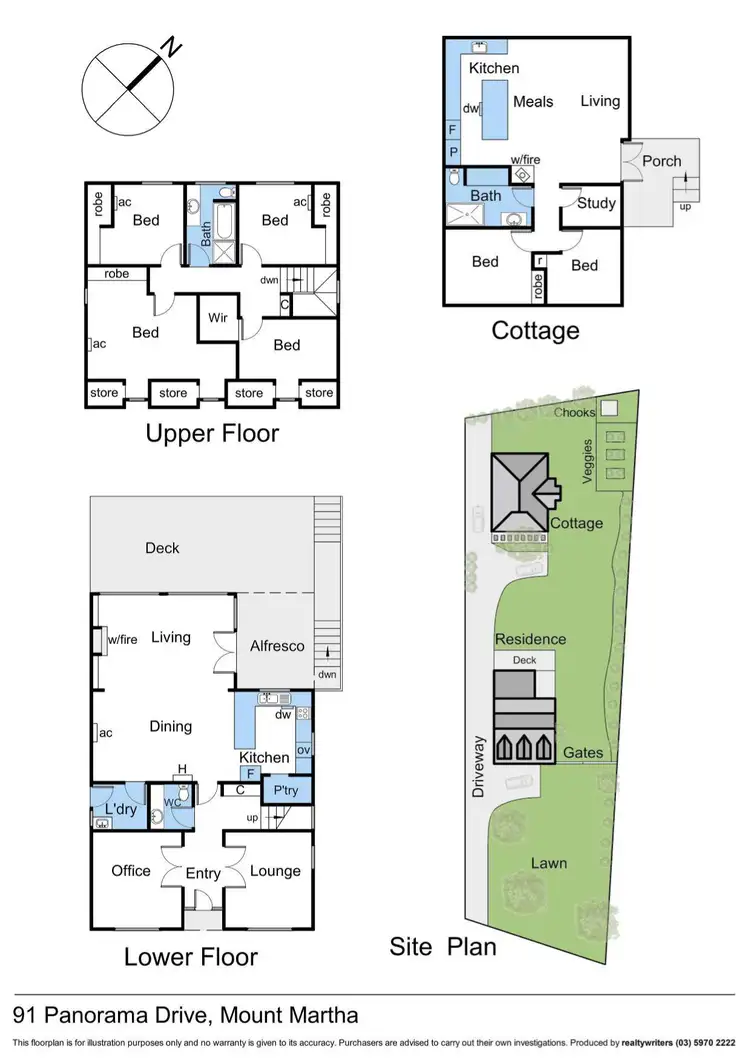 Floorplan of Homely house listing, 91 Panorama Drive, Mount Martha VIC 3934