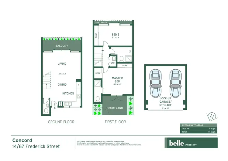Floorplan of Homely apartment listing, 14/67 Frederick Street, Concord NSW 2137