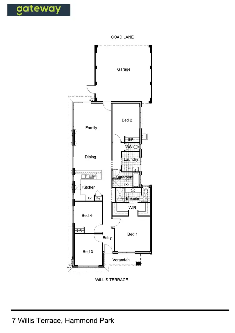 Floorplan of Homely house listing, 7 Willis Terrace, Hammond Park WA 6164
