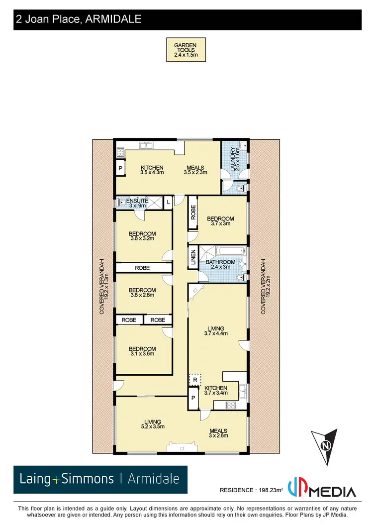Floorplan of Homely house listing, 2 Joan Place, Armidale NSW 2350
