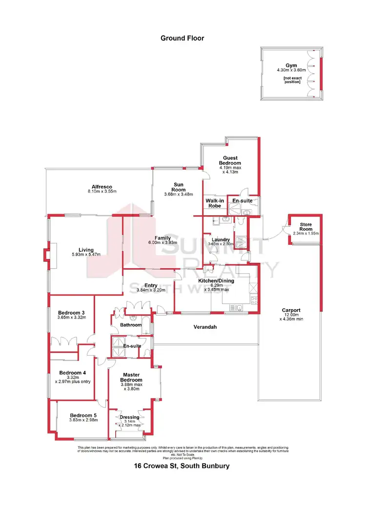 Floorplan of Homely house listing, 16 Crowea Street, South Bunbury WA 6230