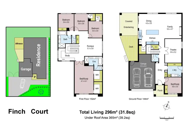 Floorplan of Homely house listing, 9 Finch Court, Drouin VIC 3818