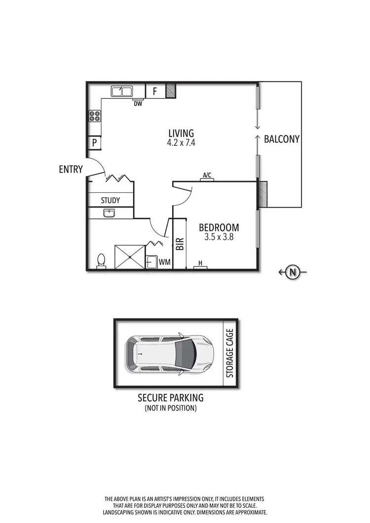 Floorplan of Homely apartment listing, 1.10/10 Charles Street, Brunswick VIC 3056